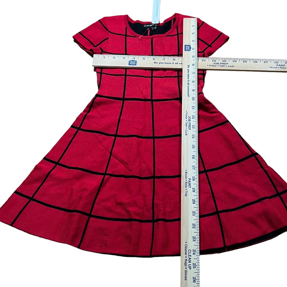 My Michelle Dress Girls’ Small Red/Black Short Sleeve - Picture 8 of 9